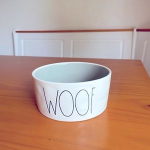 Rae Dunn WOOF Dog Bowl